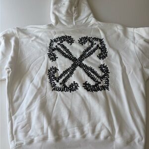 Off-White Hoodie with Subtle Texture